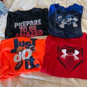 Bundle of 4: Under Armour and Nike Shirts
